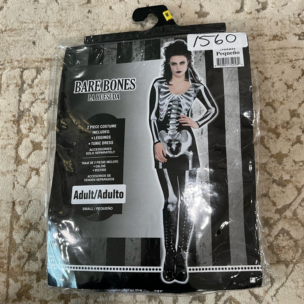Bare Bones Skeleton Adult Women’s Costume Dress Halloween